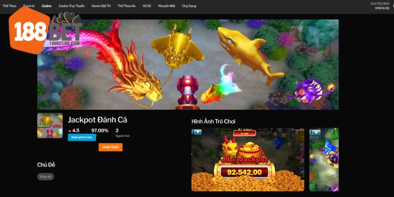 Tham gia bắn cá với nhiều trò chơi và giải thưởng hấp dẫn